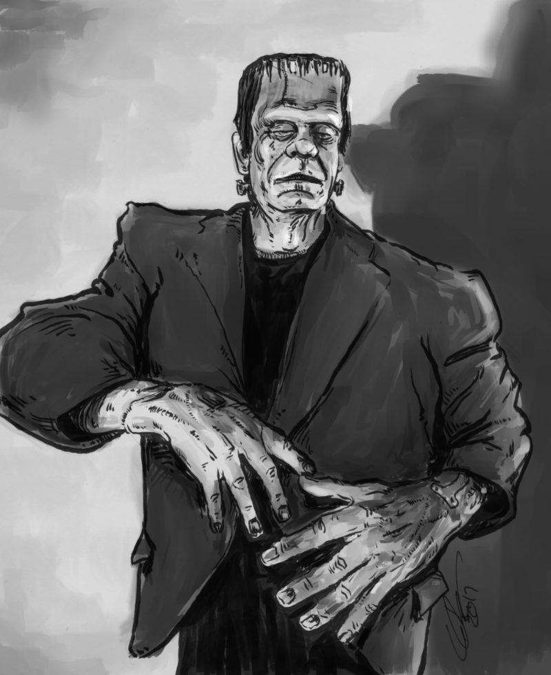 Glenn Strange as Frankenstein's Monster