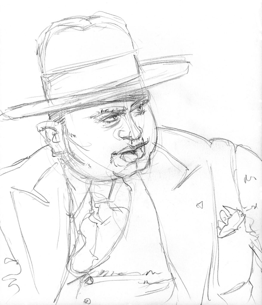 Al Capone Pencil Drawing