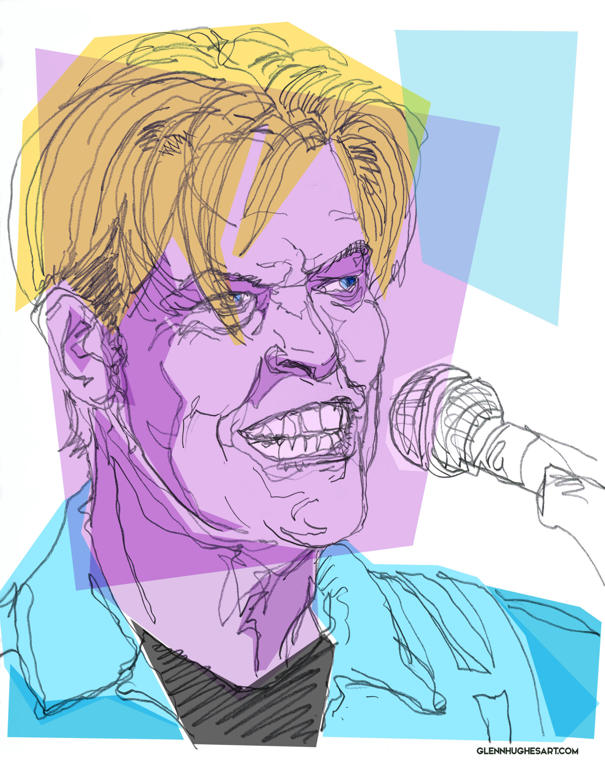 David Bowie - color block
